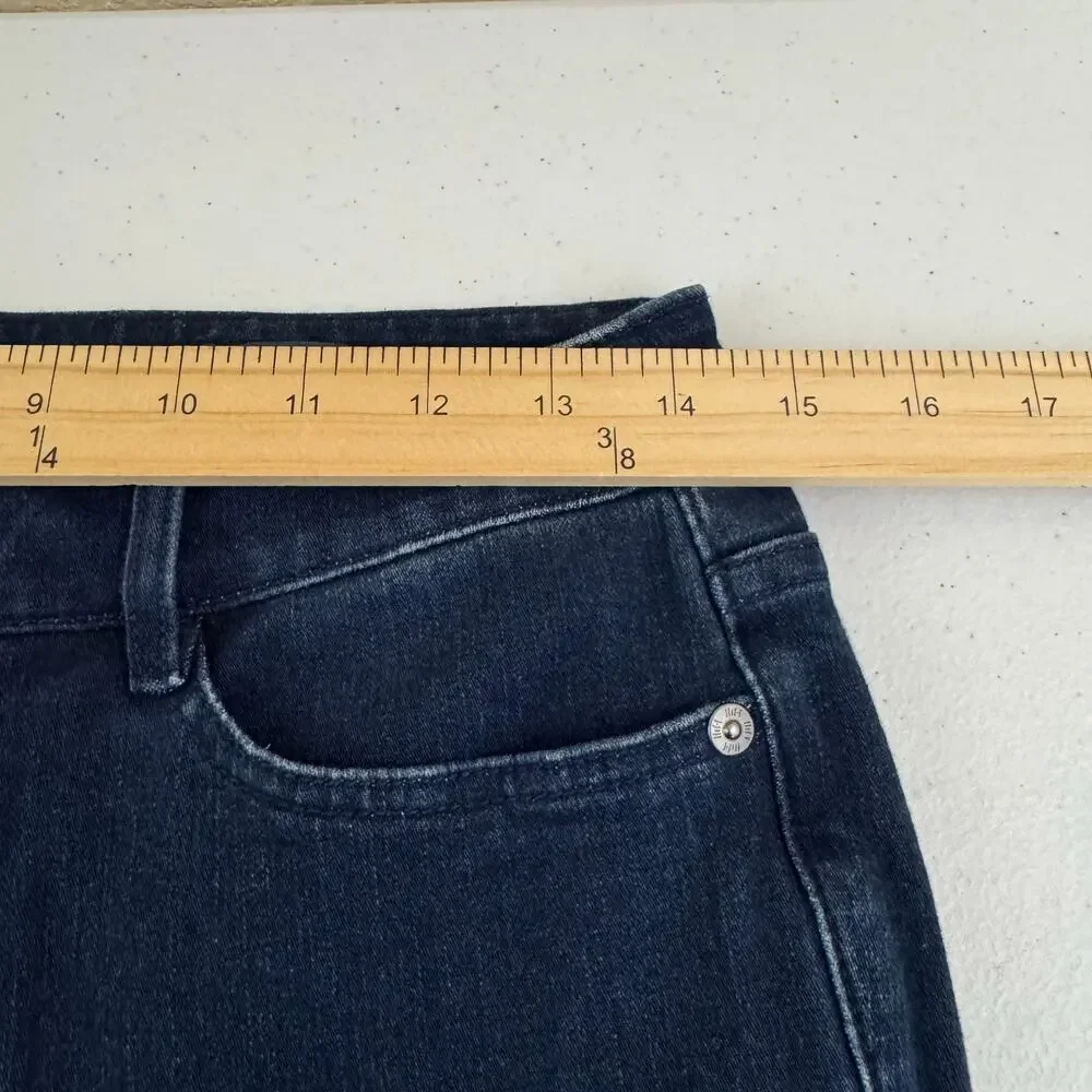 J. Jill Jeans Premium Flex High Rise Leggings Stretch Blue Denim Womens Size 6